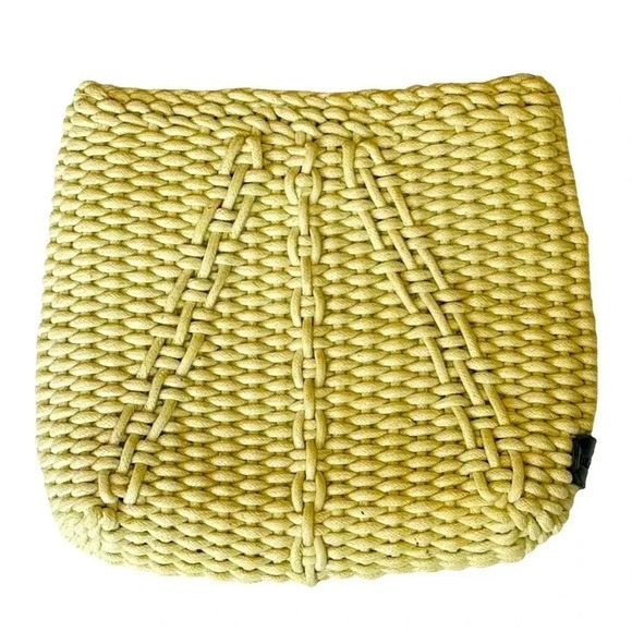 VINTAGE LIZ‎ CLAIBORNE WOVEN KNIT SHOULDER BAG PURSE TAN BEIGE Y2K BOHO - Picture 2 of 7